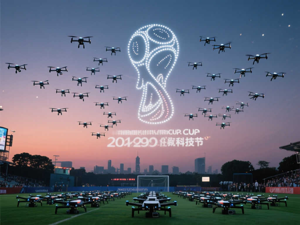 世界杯无人机编队震撼球场，体彩竞猜热潮同步开启
