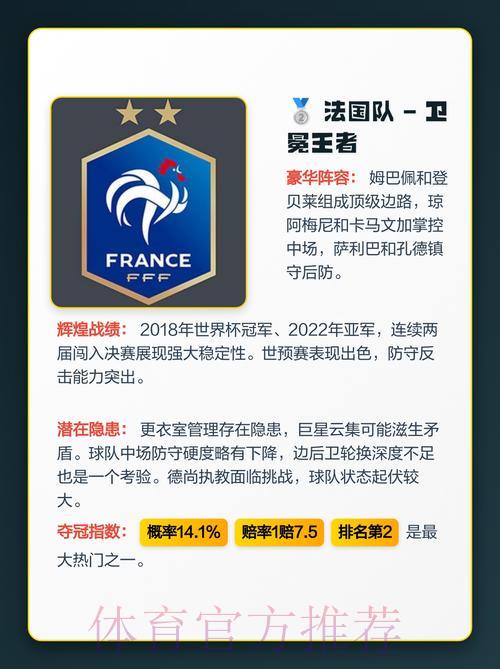 2026世界杯夺冠热门：权威专家倾情预测最强王者